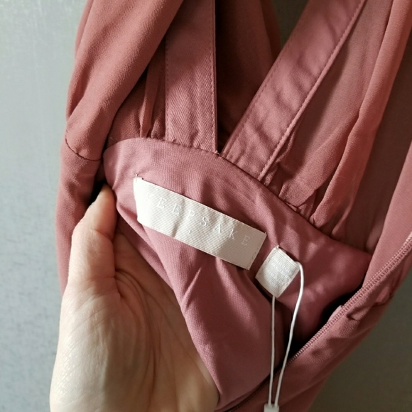 new Keepsake the Label Curious Mauve Pink Dress Formal Large - Picture 7 of 9